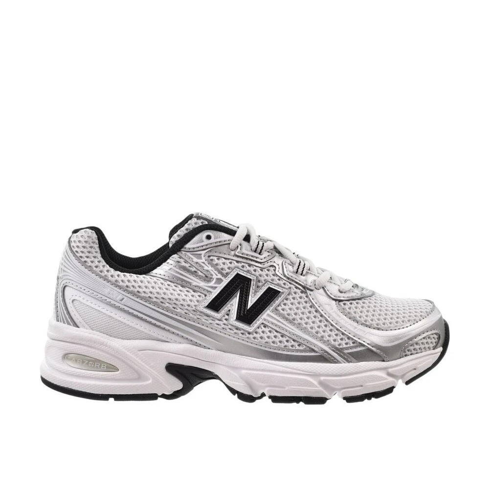 Mens Size 8 - New Balance 740 Shoes White/Metallic Silver/Black Sneakers U740NW2
